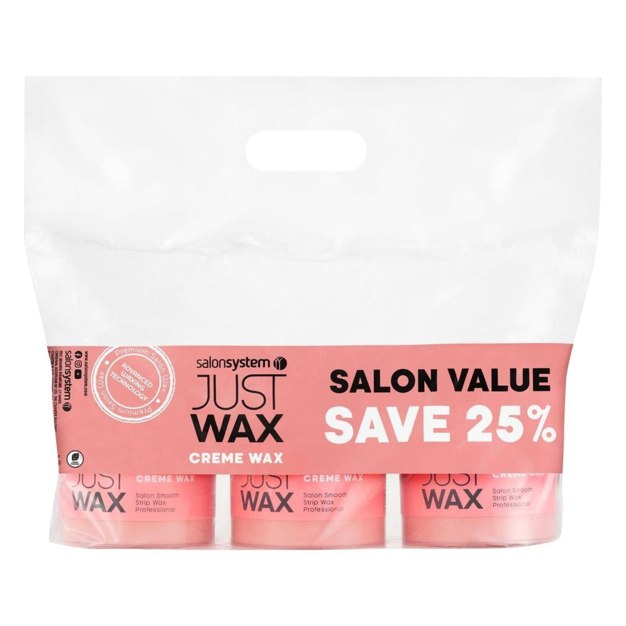 Just Wax Creme Wax (3) Save 25% PROMO Pot
